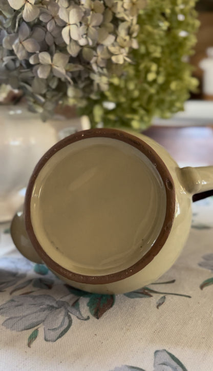 Brown Stoneware Teapot