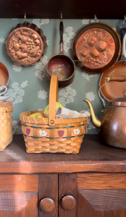 Vintage Round Apple Basket