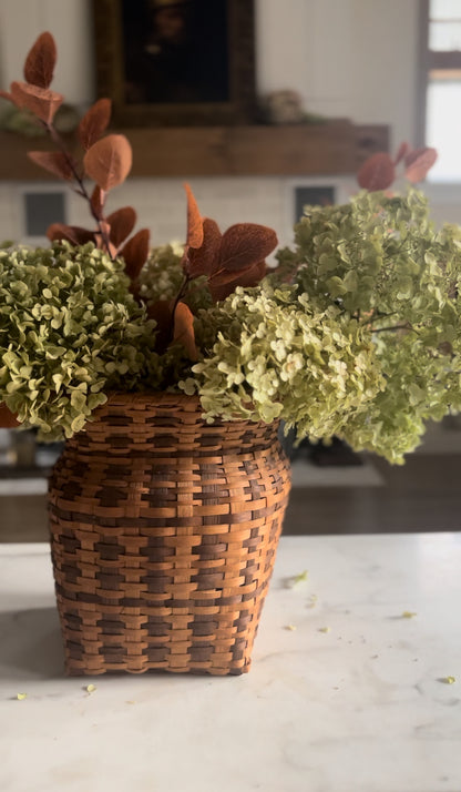 Vintage Two-Toned Cherokee Woven Basket