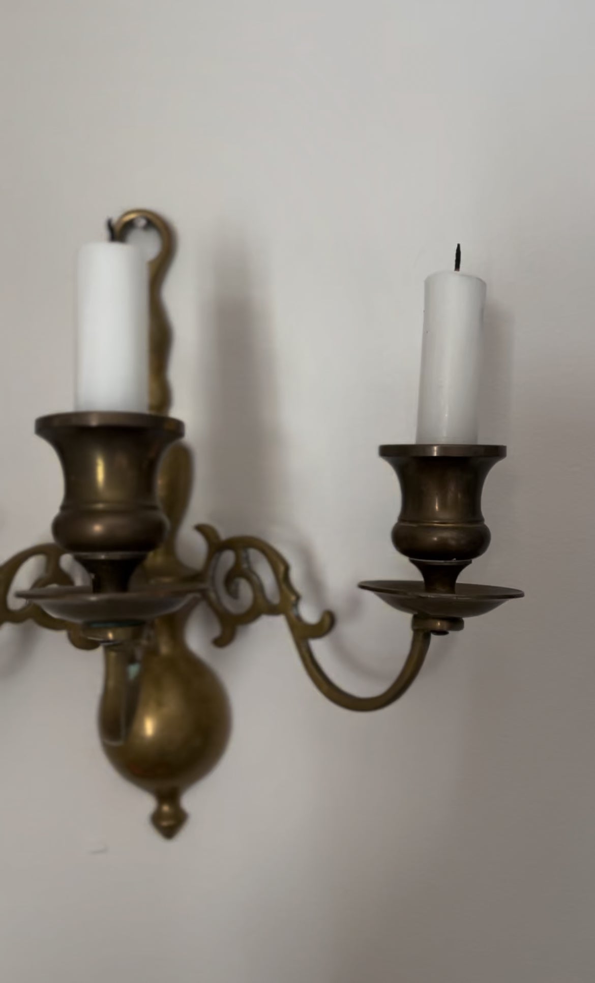 Solid Brass Three Candle Sconce