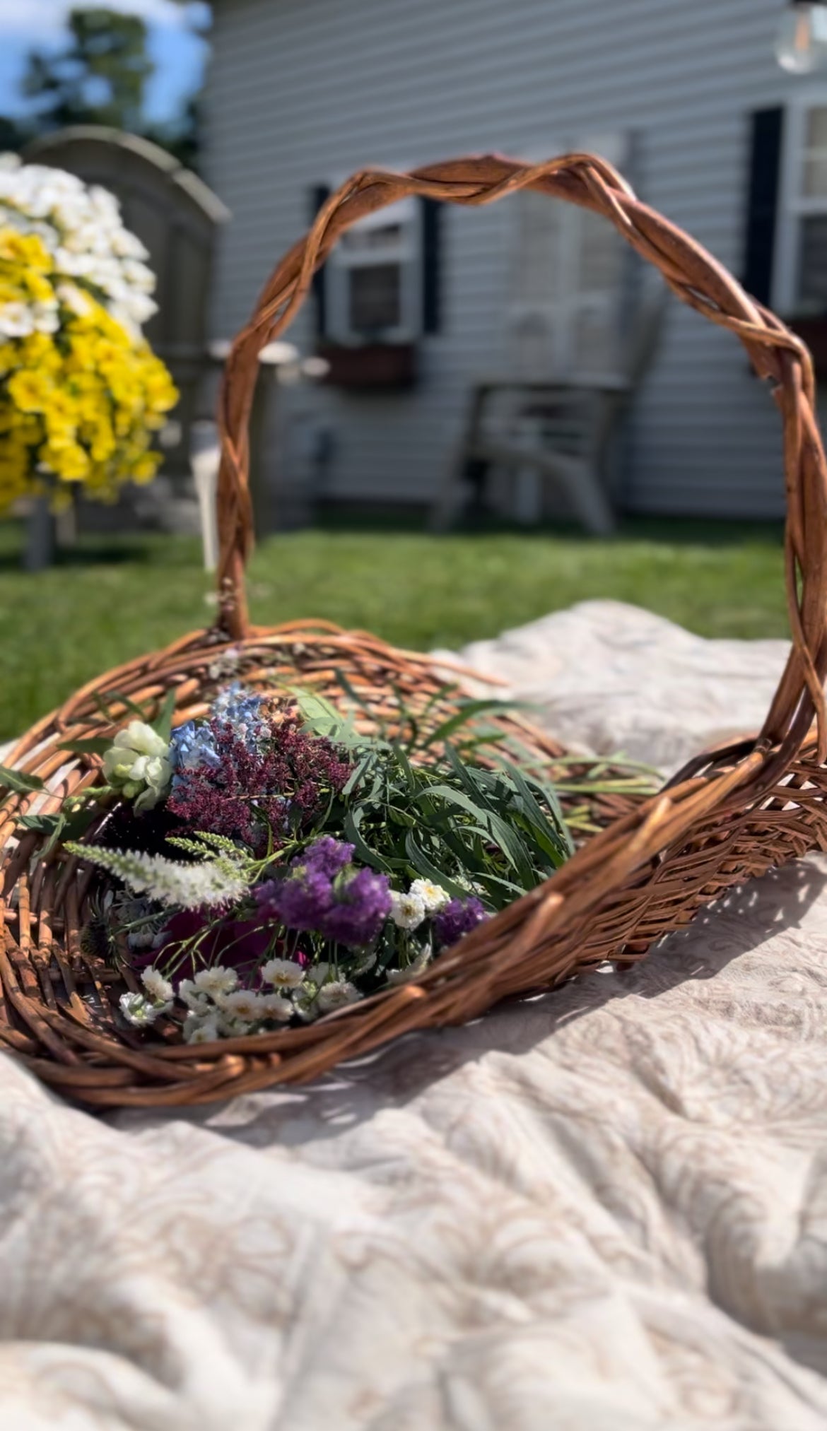 Large Flower Gathering Basket