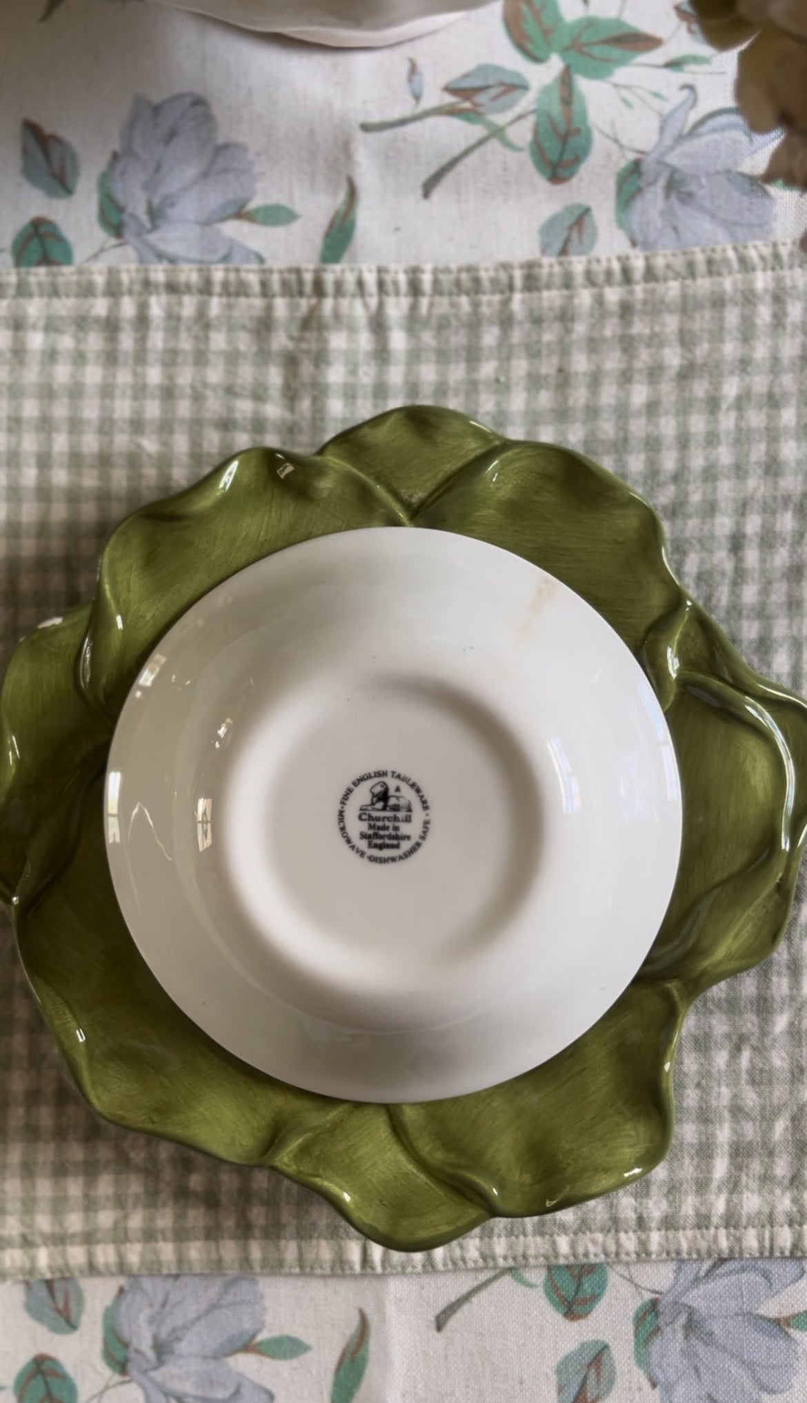 Blue and White Staffordshire Finlandia Pattern Bowl