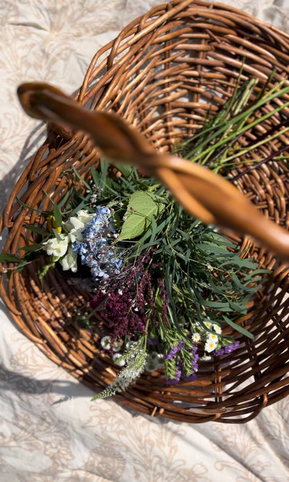 Large Flower Gathering Basket