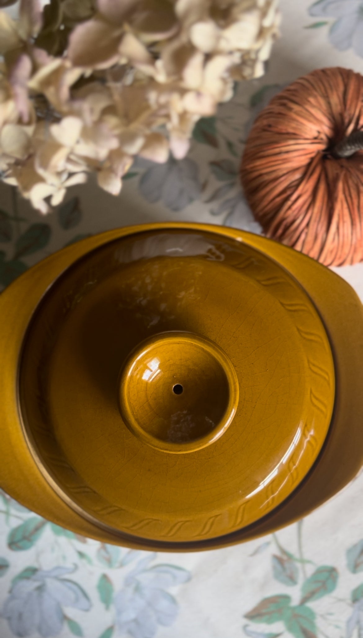 Mustard Colored T. G. Green ltd English Serving Pot