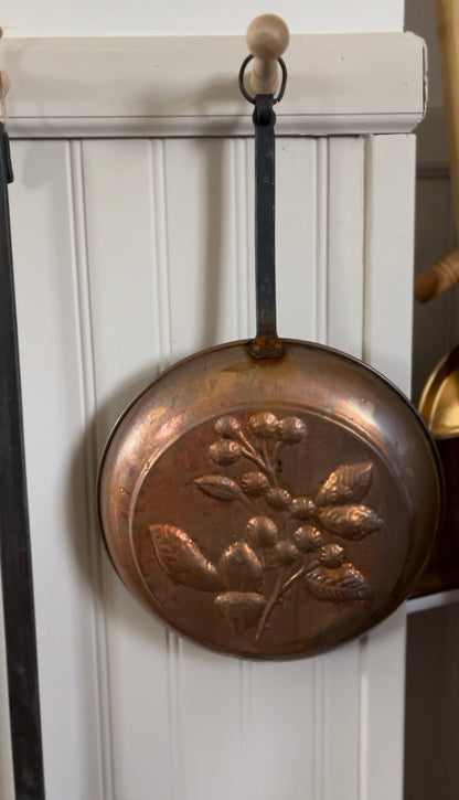 Copper Mold with Wrought Iron Handle