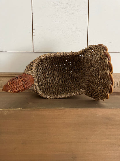 Two Toned Wicker Turkey Basket