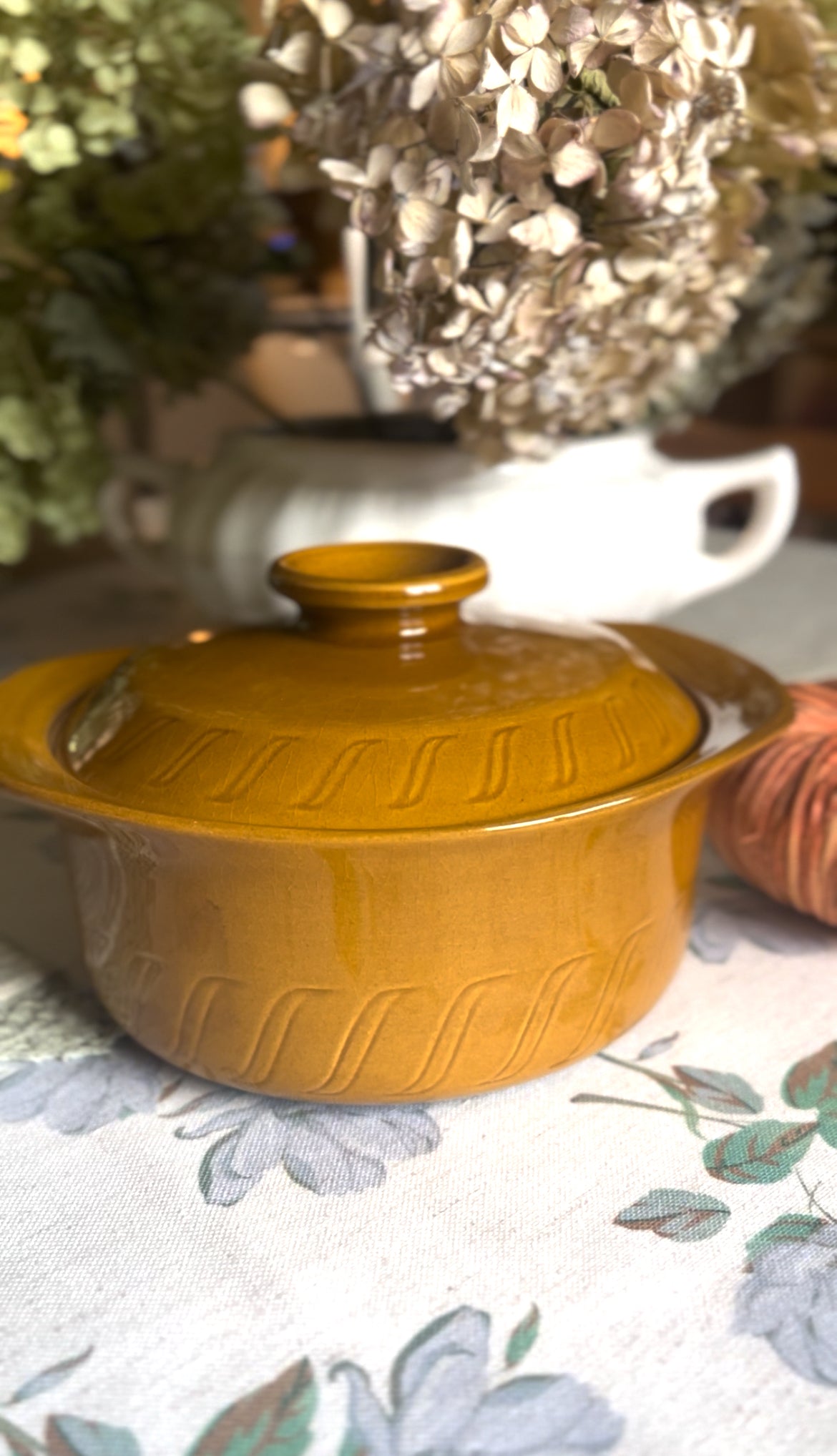 Mustard Colored T. G. Green ltd English Serving Pot