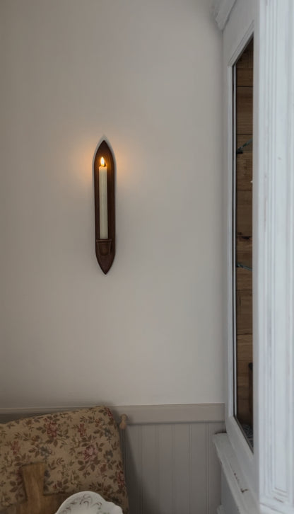 Set of 2 Cornwall Wooden Sconces