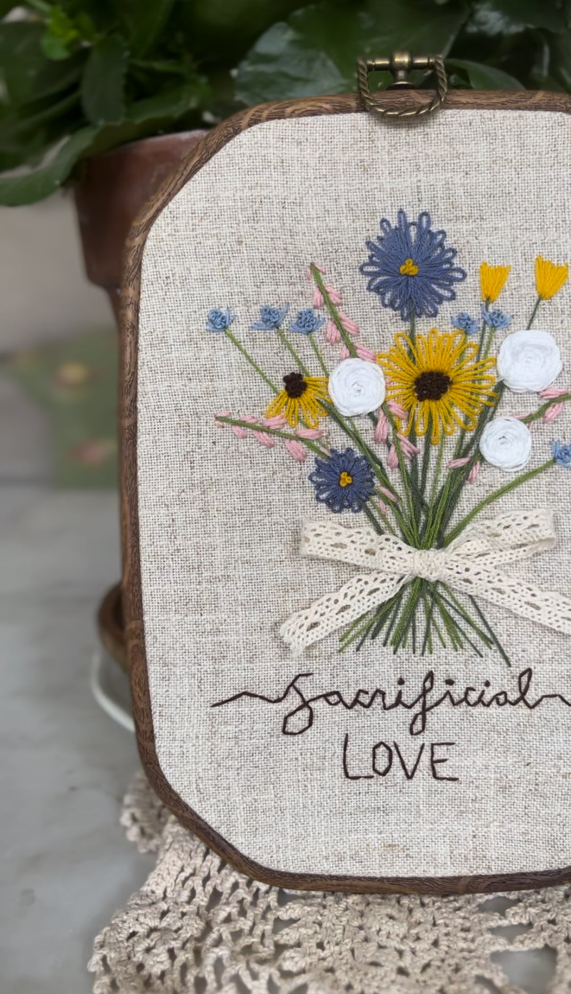 Wild Flower Bouquet Embroidery