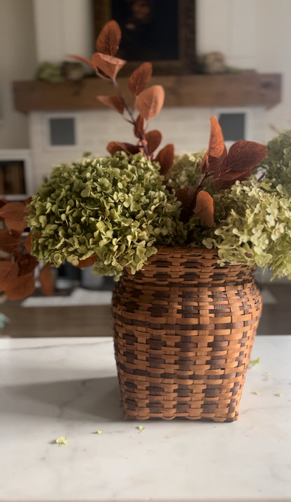 Vintage Two-Toned Cherokee Woven Basket