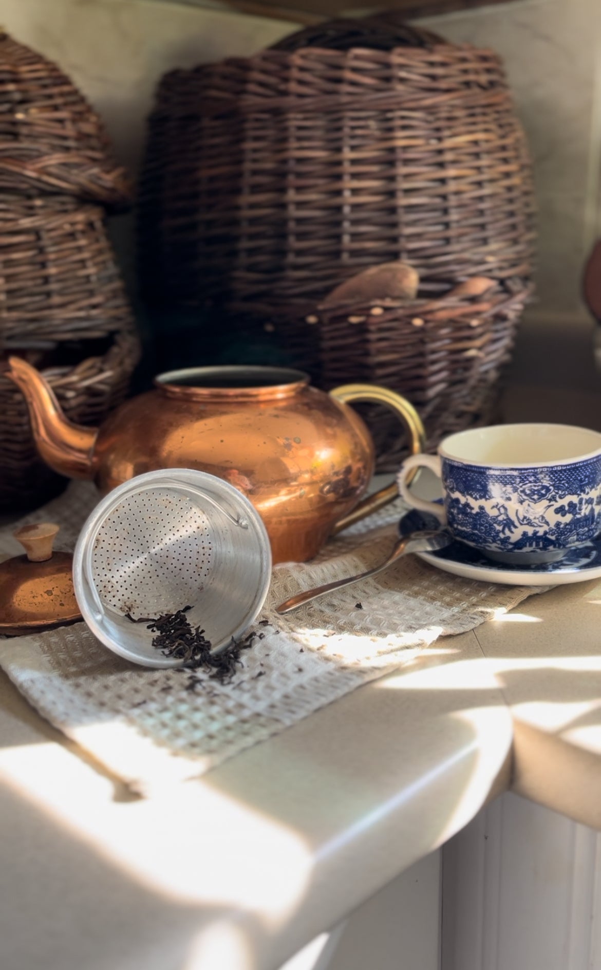 Copper Teapot With Tea Diffuser