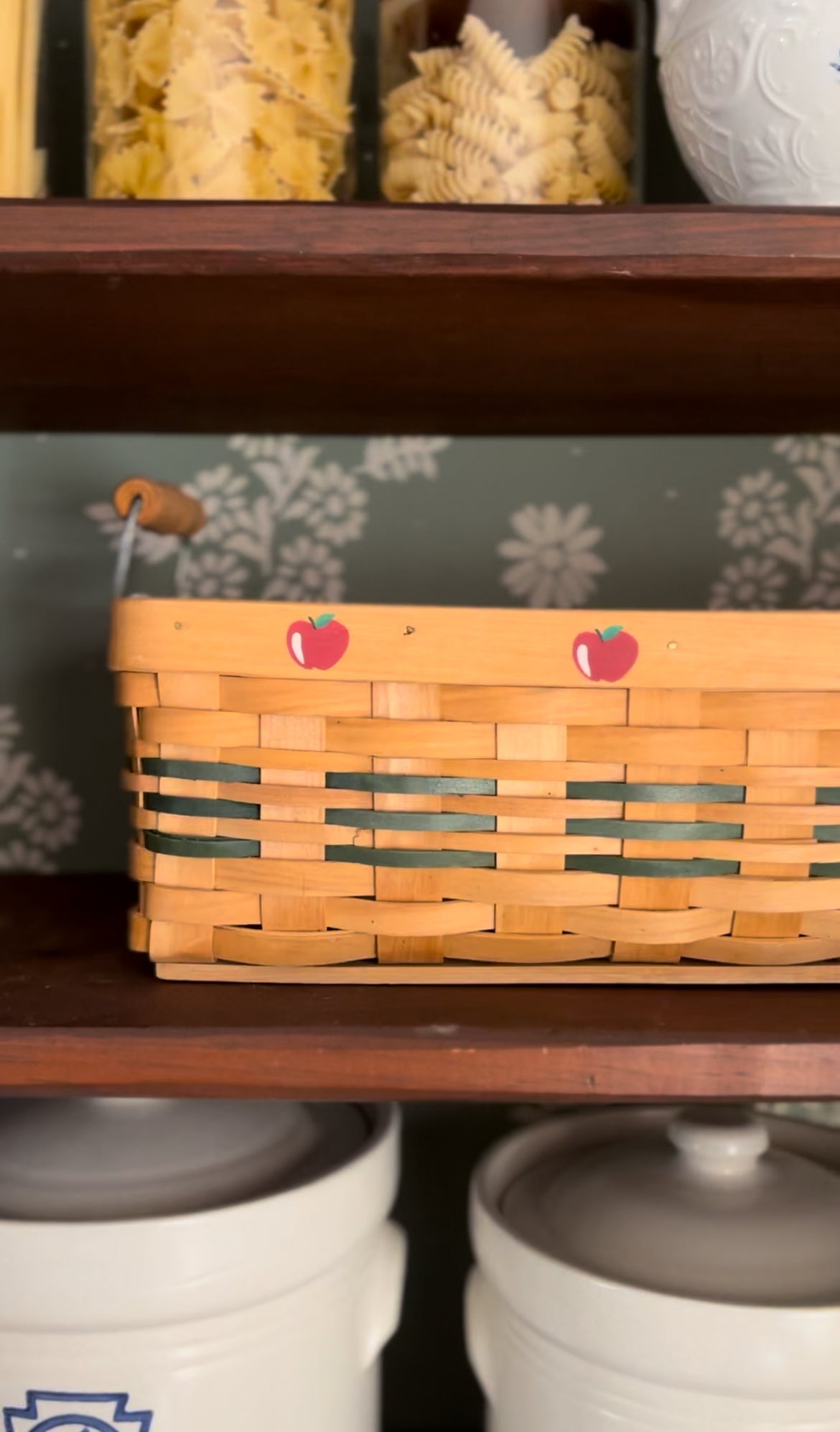 Vintage Long Apple Basket