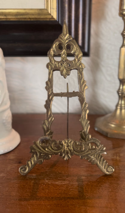 Solid Brass Ornate Picture Easel (1 left)