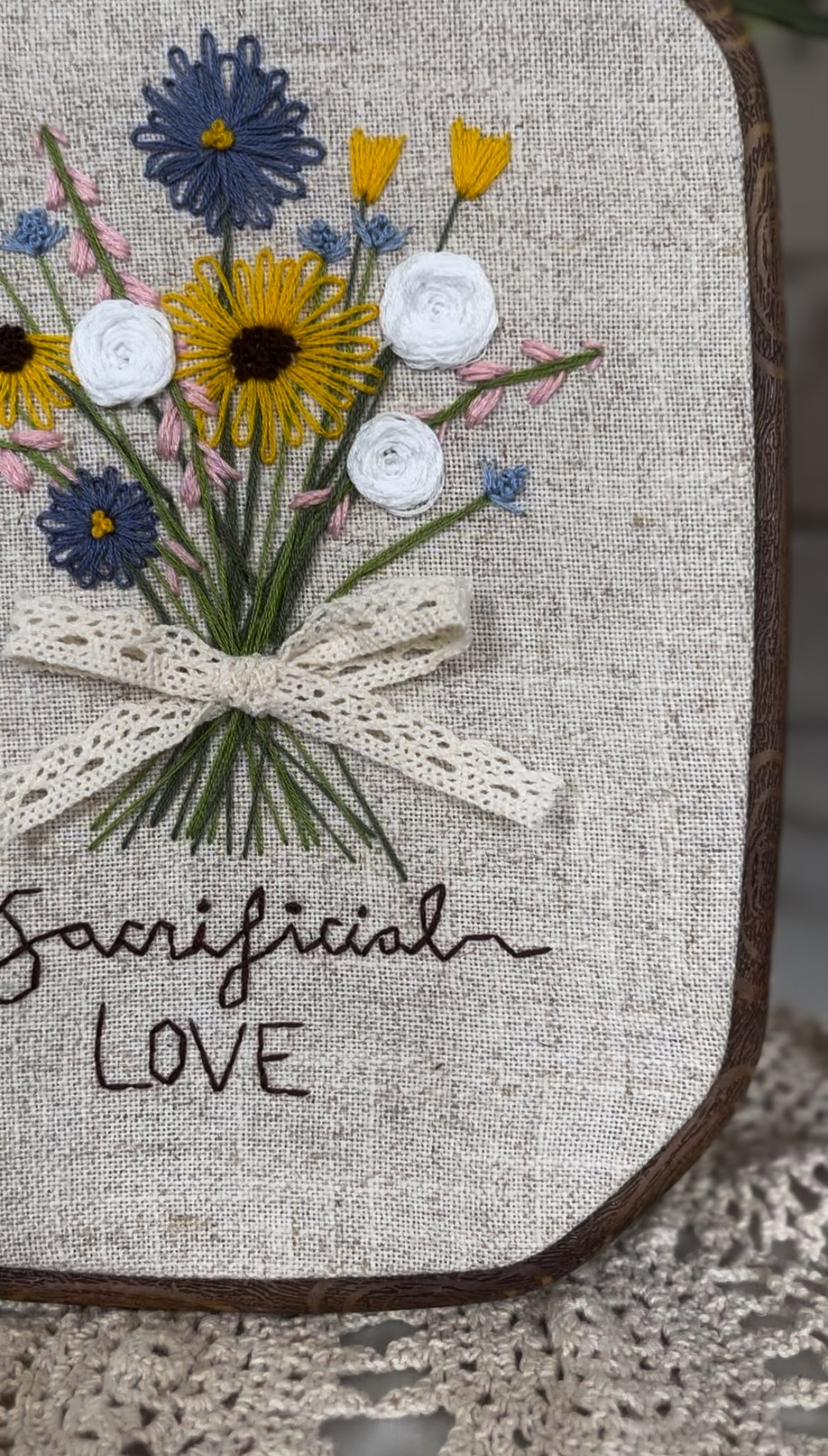 Wild Flower Bouquet Embroidery