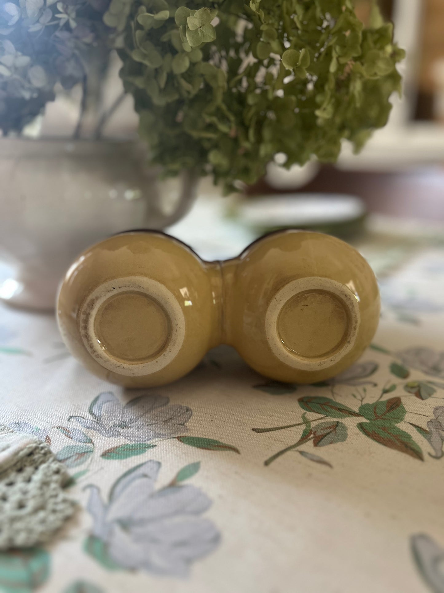 Brown Stoneware Condiment Set