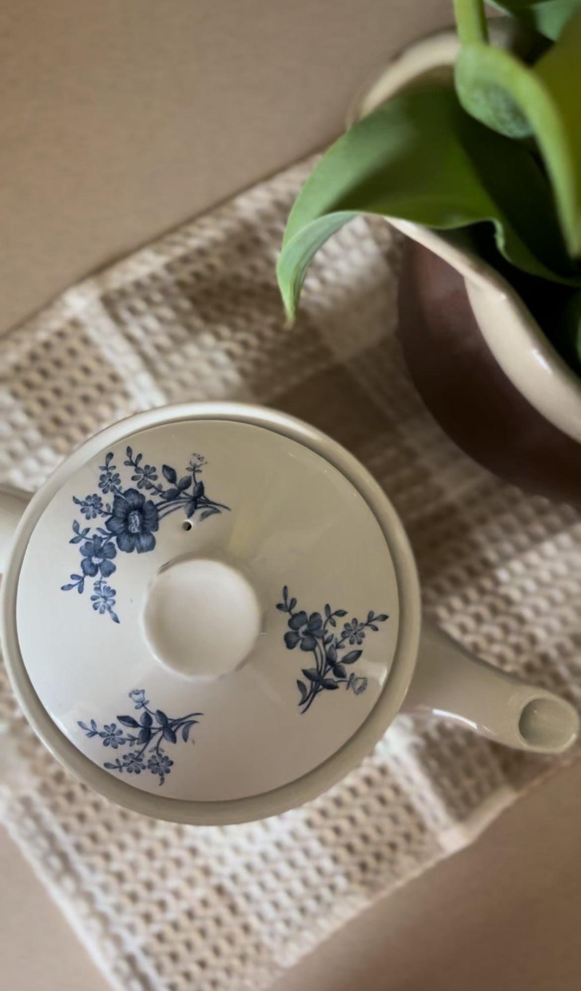 Blue and White English Ironstone Teapot