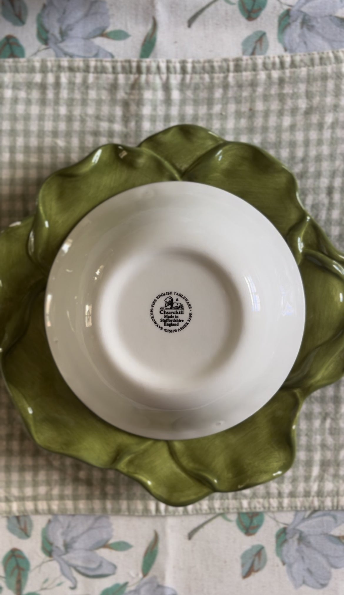 Blue and White Staffordshire Finlandia Pattern Bowl