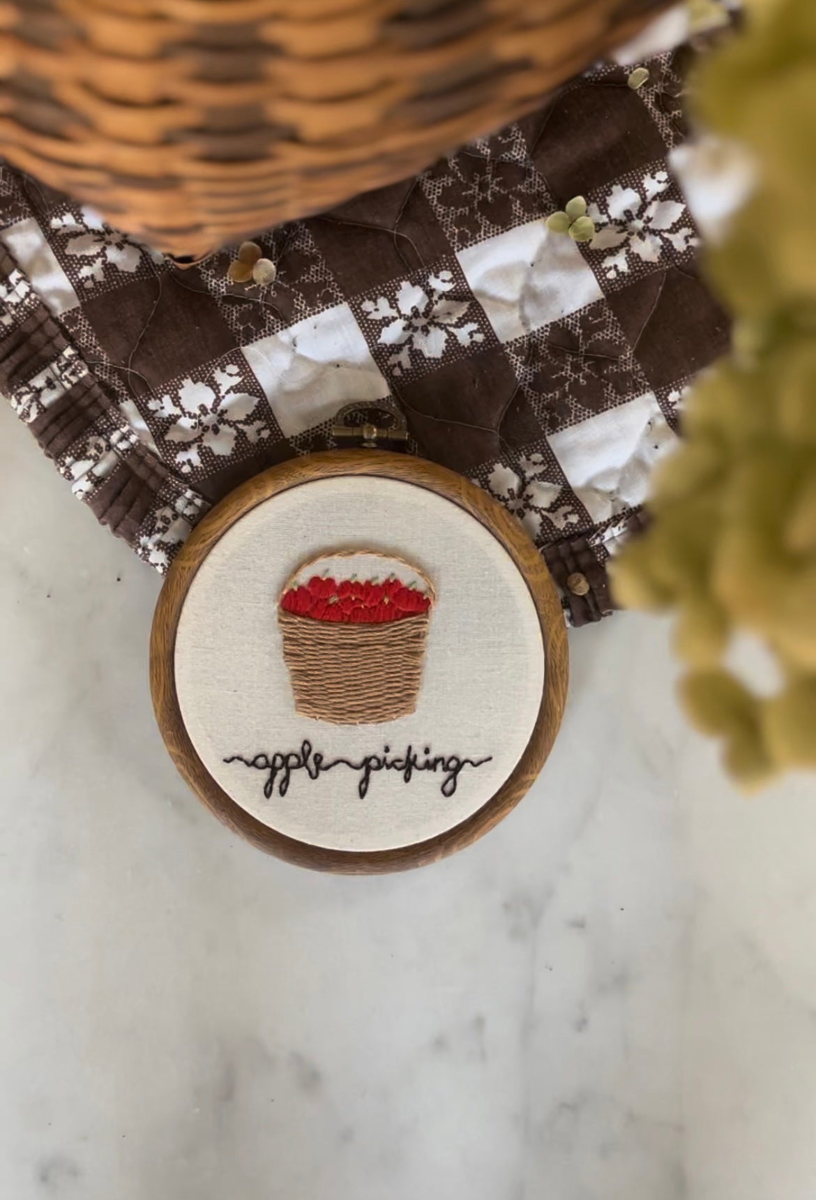 Apple Picking Embroidery