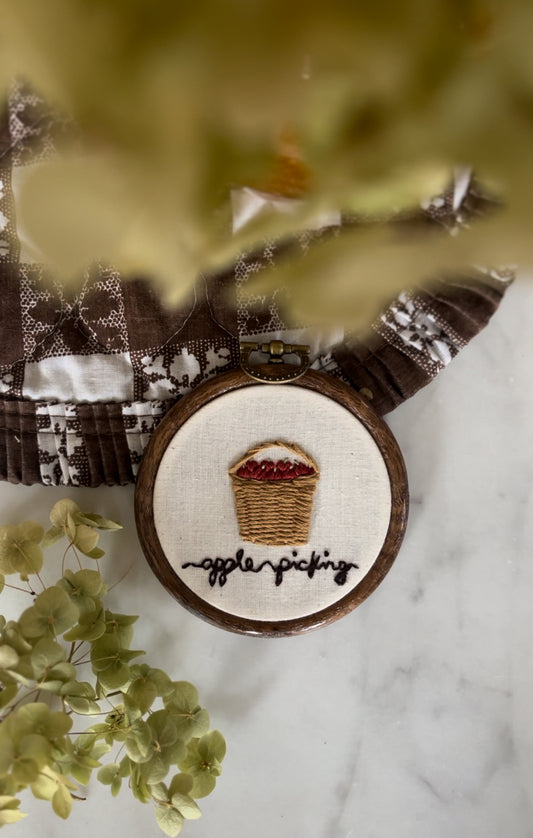 Small Apple Picking Embroidery