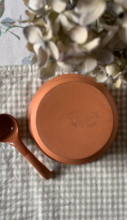 Terracotta Sunflower Bowl with Spoon