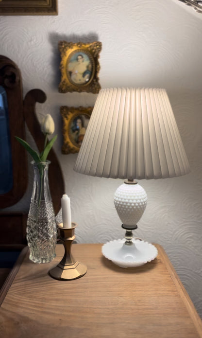 Vintage Milk Glass Lamp (1 left) *shade not included