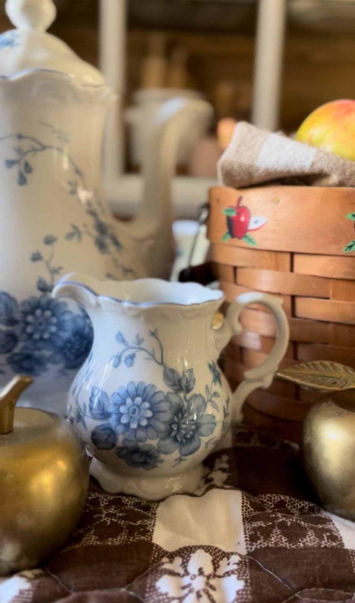 Blue and White Mitterteich Bavarian Tea Set (each sold separately)