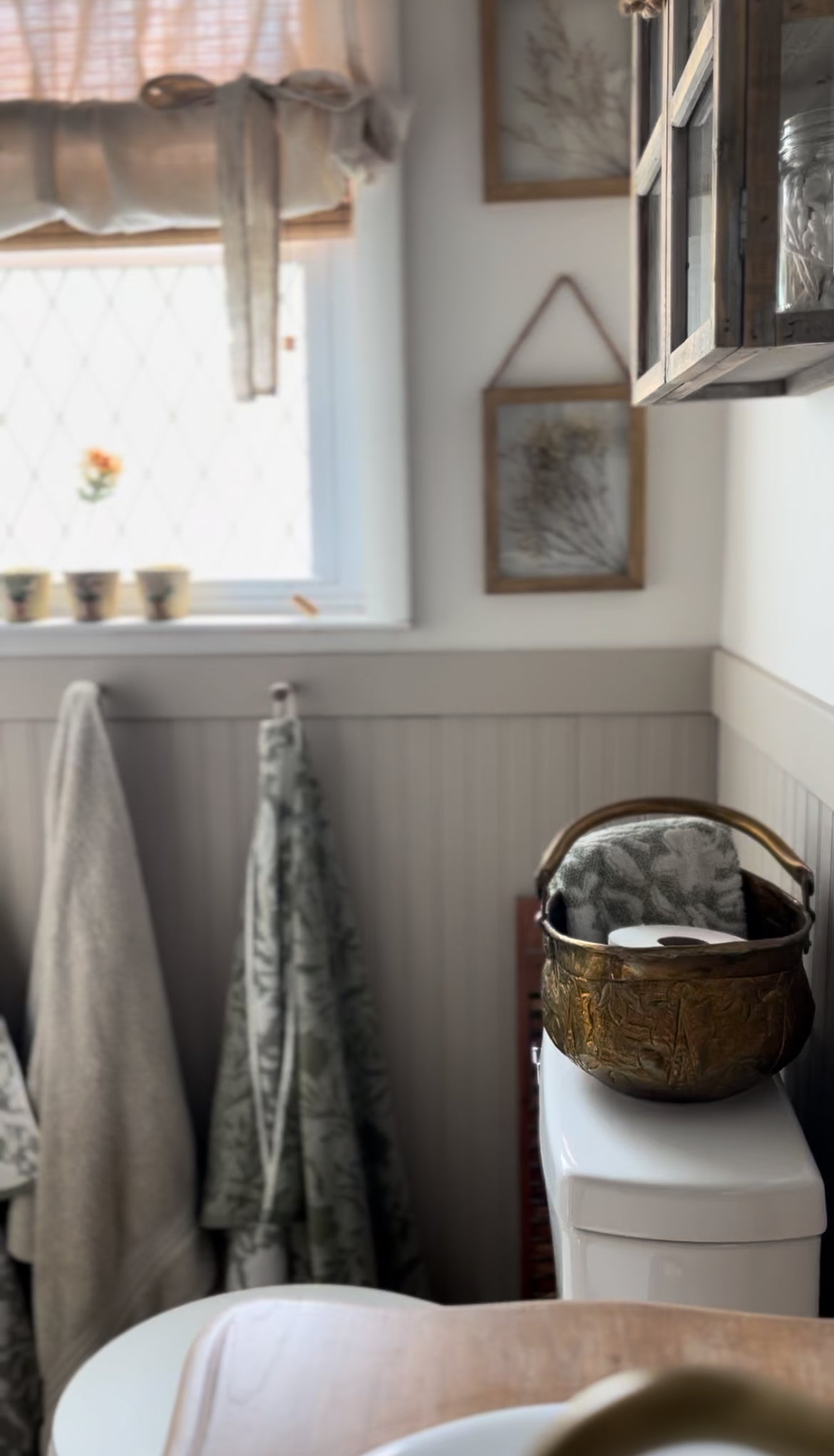 Ornate Hammered Brass Bucket