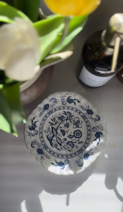 Blue Nordic English Ironstone Bowls (2 available)