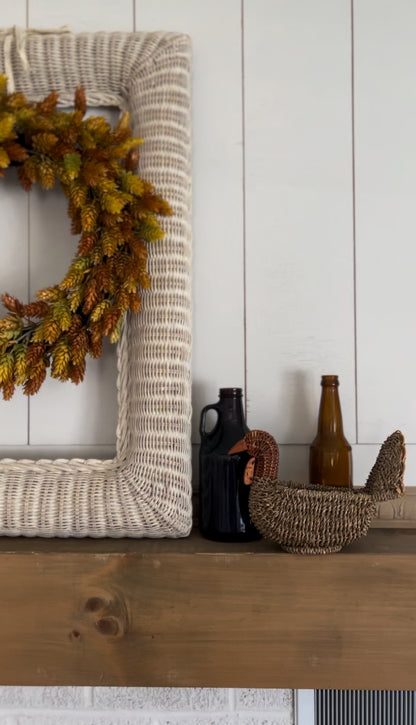 Two Toned Wicker Turkey Basket