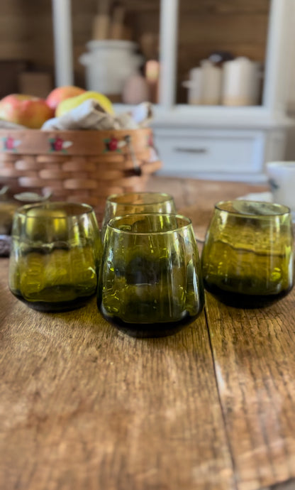 Green Glass Cup (3 left!!)