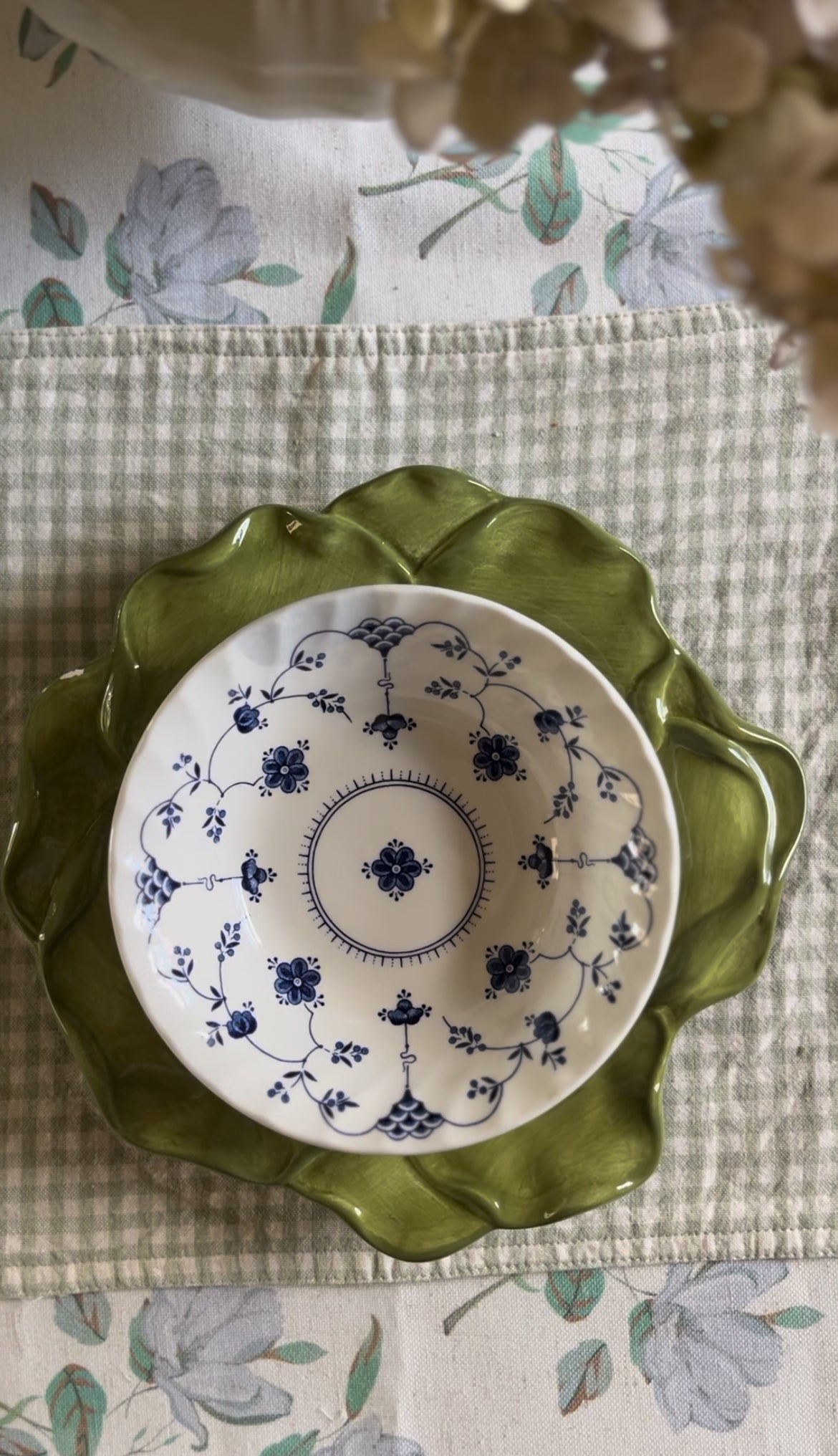 Blue and White Staffordshire Finlandia Pattern Bowl