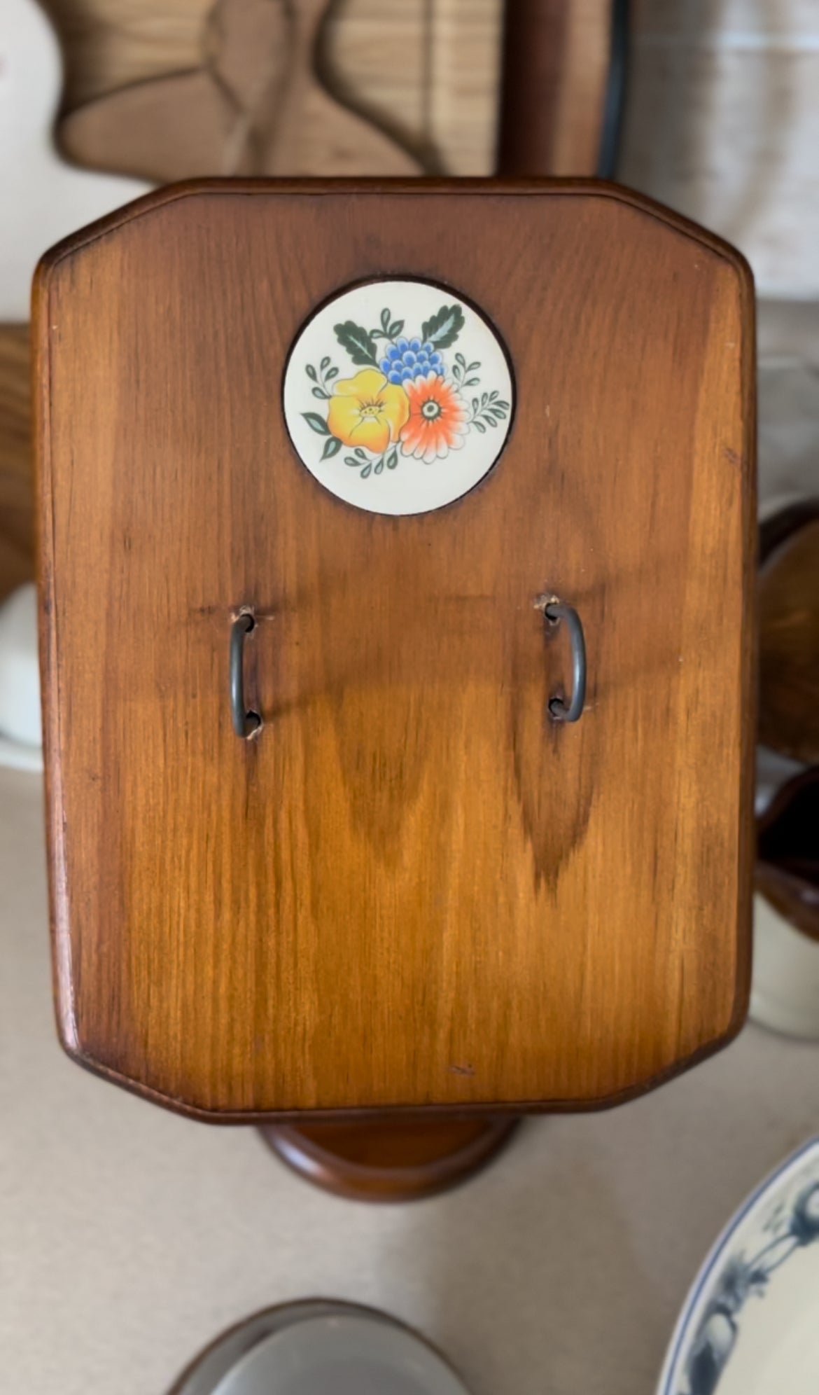 Vintage Wooden Standing Recipe Card Holder