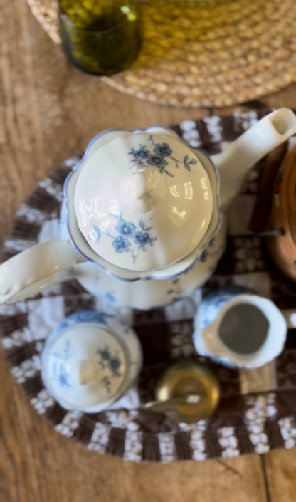 Blue and White Mitterteich Bavarian Tea Set (each sold separately)