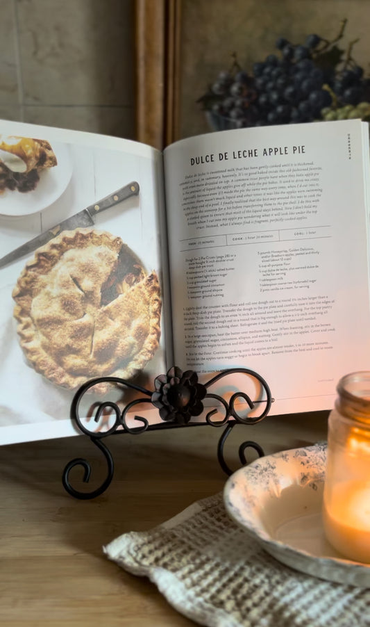 Black Metal Cook Book Stand