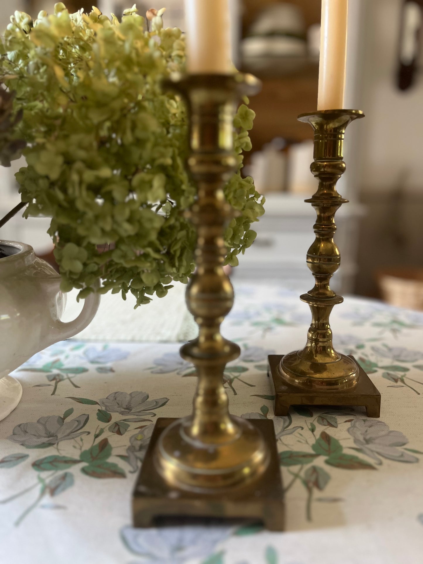 Set of 2 Brass Candle Holders