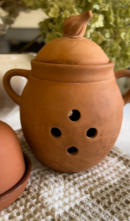 Terra Cotta Garlic Keeper (two options)