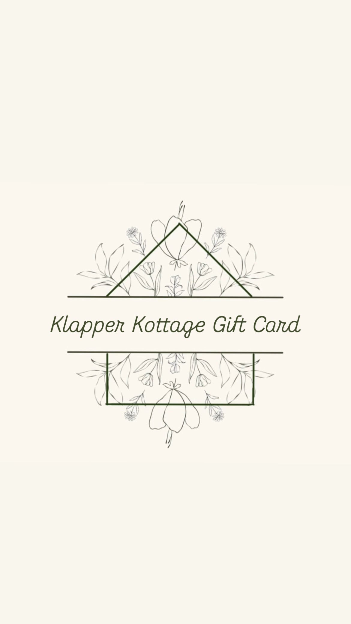 Klapper Kottage Gift-Card