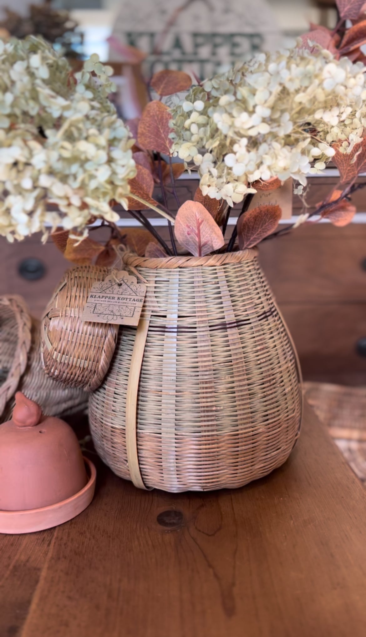 Wicker Storage Basket with Lid