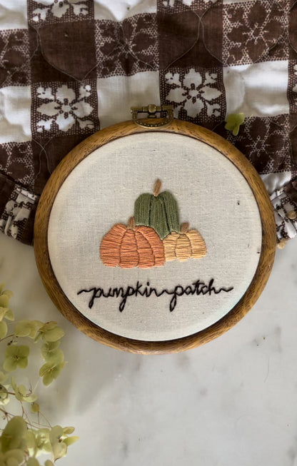 Pumpkin Patch Embroidery