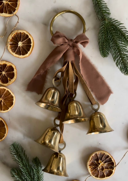 Vintage Brass Christmas Bells