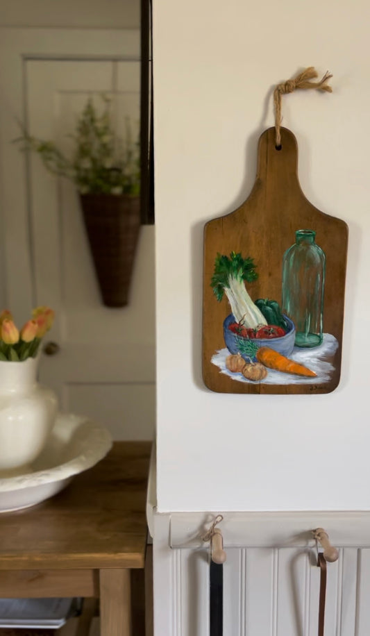 Wooden Cutting Board Art by F. Fried