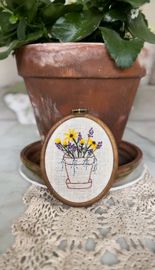 Black Eyed Susan and Lavender Planter