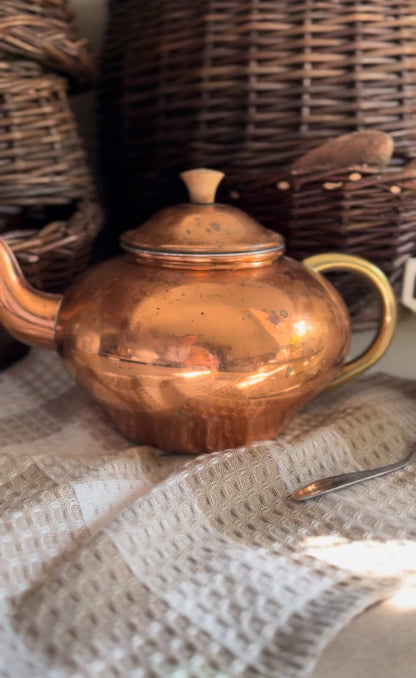 Copper Teapot With Tea Diffuser