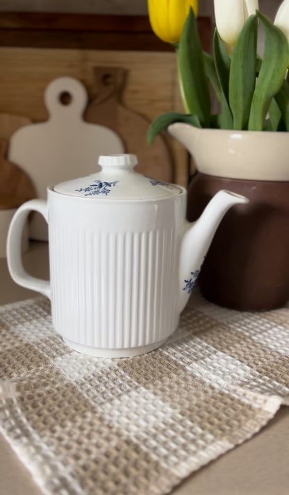 Blue and White English Ironstone Teapot