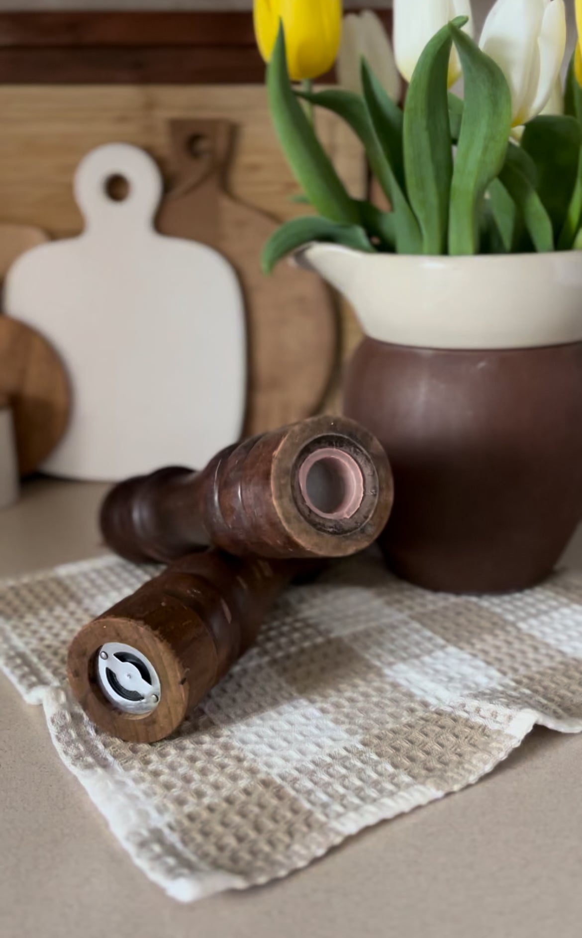 Wooden Salt & Pepper Shakers