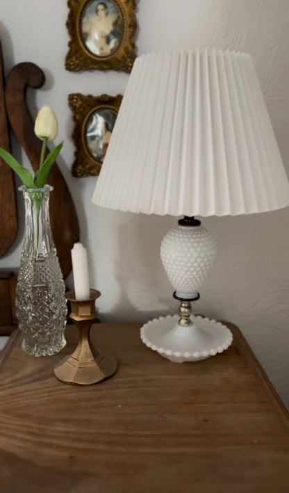 Vintage Milk Glass Lamp (1 left) *shade not included