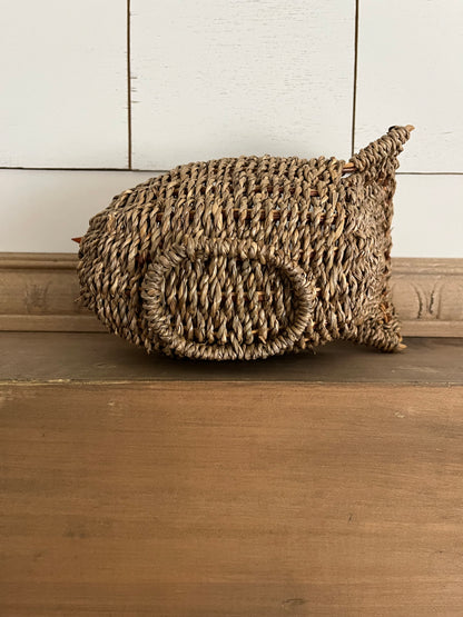 Two Toned Wicker Turkey Basket