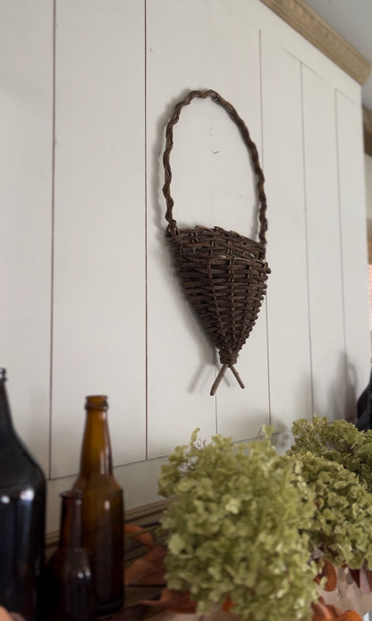 Woven Stick Hanging Door Basket