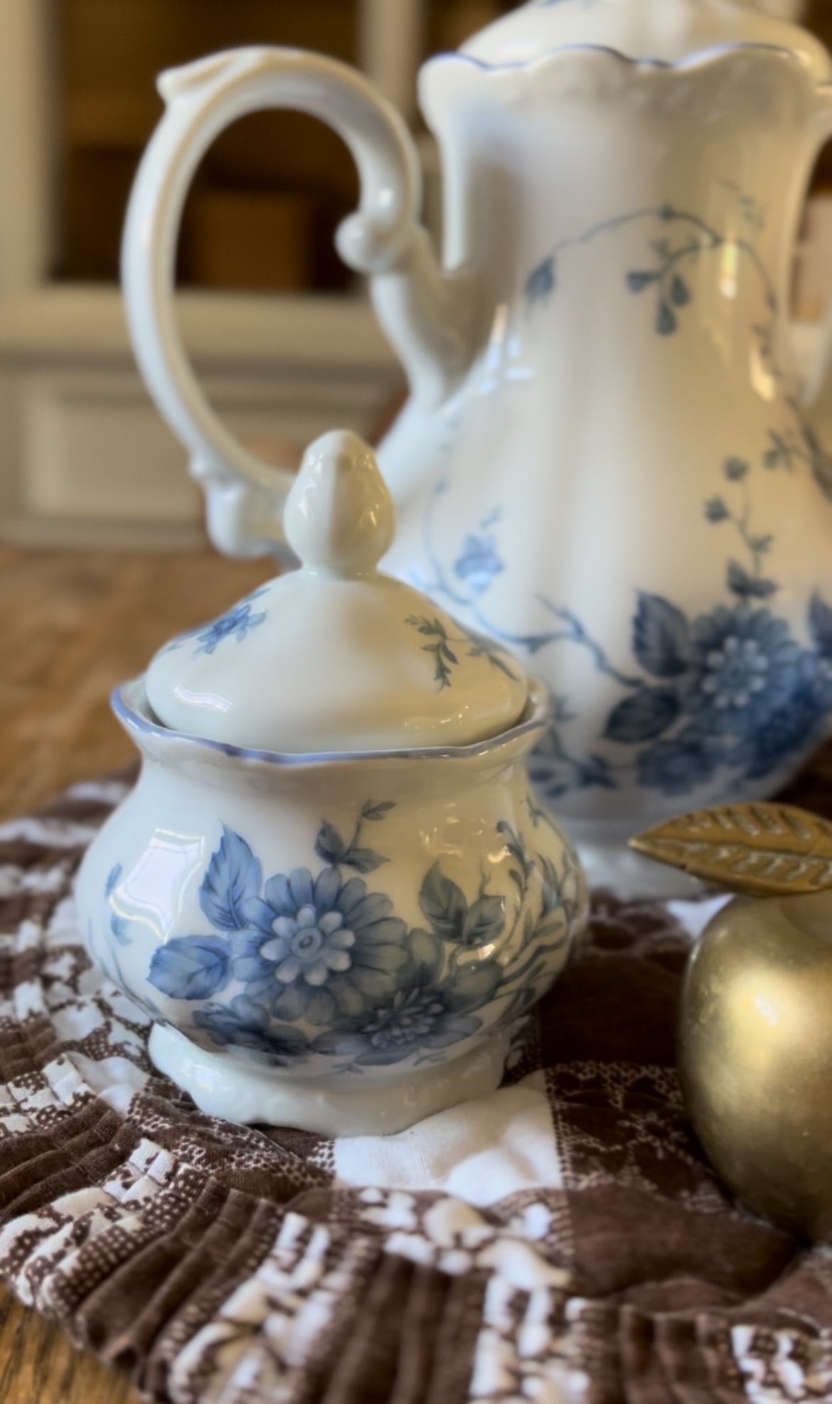 Blue and White Mitterteich Bavarian Tea Set (each sold separately)