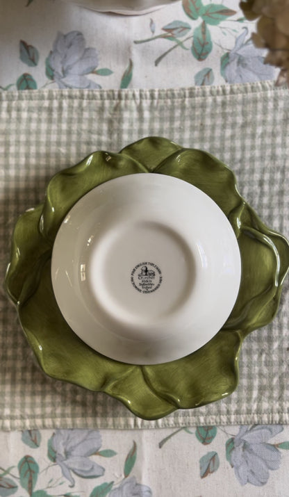 Blue and White Staffordshire Finlandia Pattern Bowl